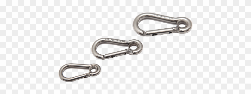 Carabiner With Thimble - Chain Clipart