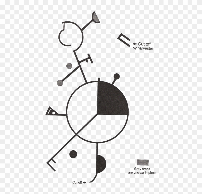 The Watertown Sd Crop Circle Of 1996, Reached By Extending - Circle Clipart