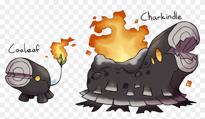 #085 Coaleaf Coaling Pokemon - Grass Fire Pokemon Clipart