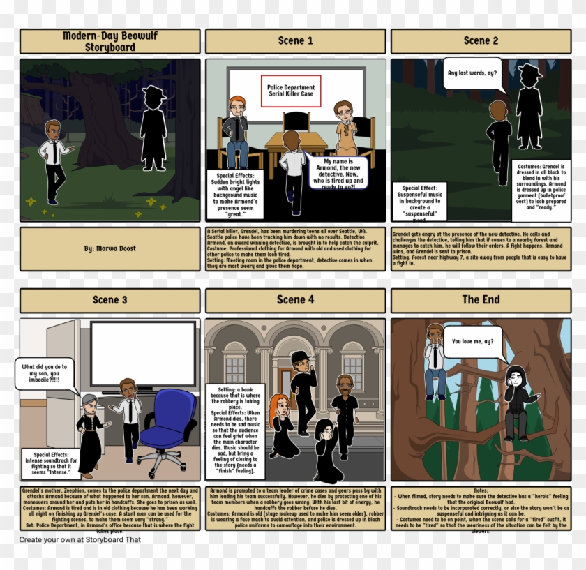 Beowulf - Beowulf Original Storyboard Clipart #5010700