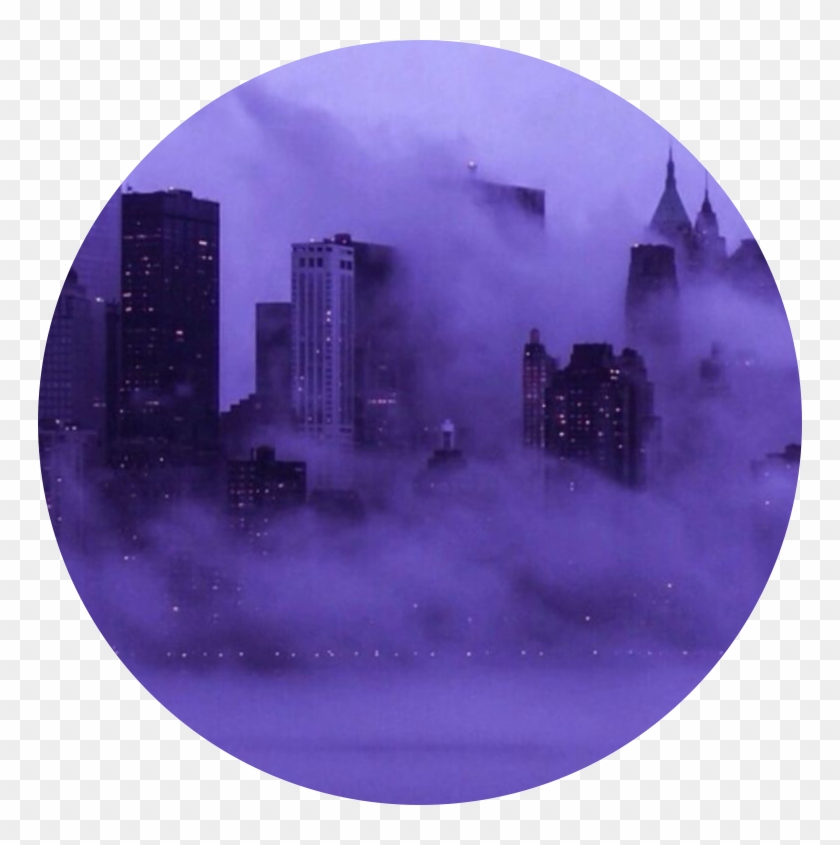 #circle #crop #edit #circleedit #freetoedit - City In Clouds Aesthetic Clipart #5010812