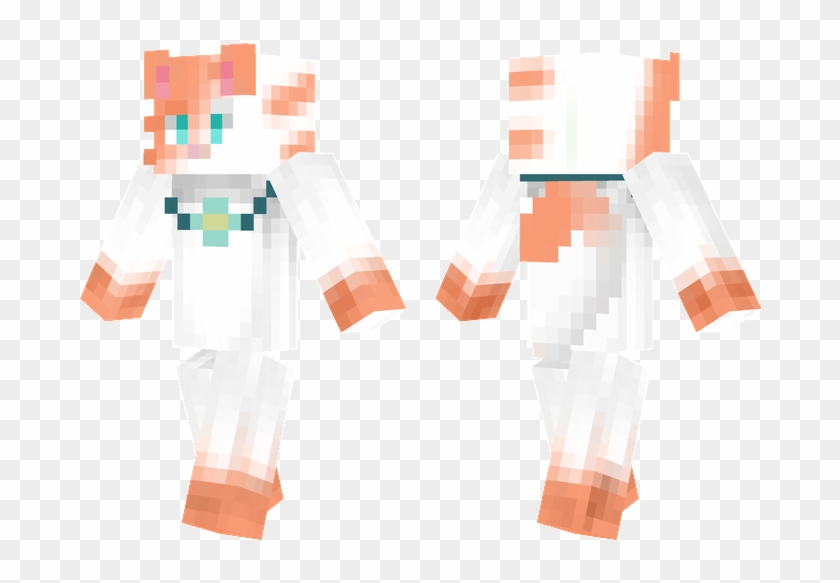 Peach Cat - De Skins De Minecraft Clipart #5013436