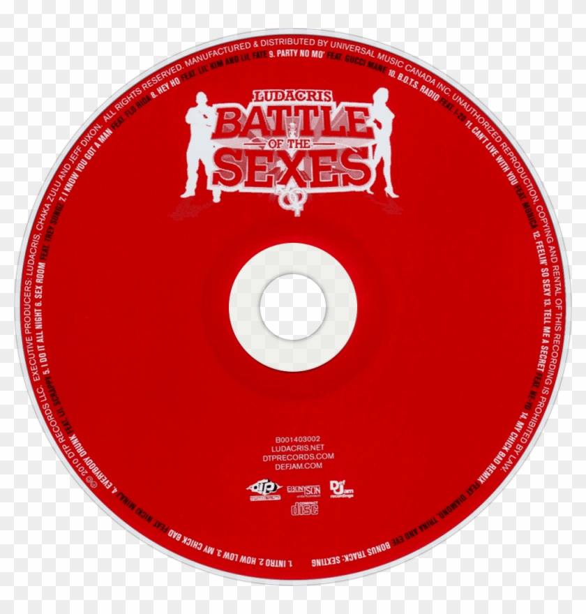 Ludacris Battle Of The Sexes Cd Disc Image - Cd Clipart #5013857