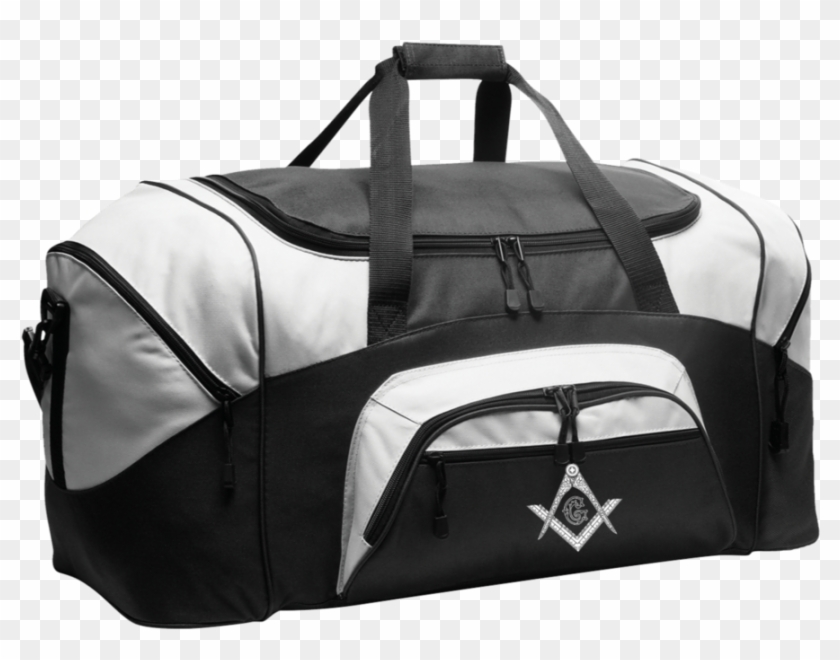 Square & Compass Colorblock Sport Duffel - Duffel Bag Clipart