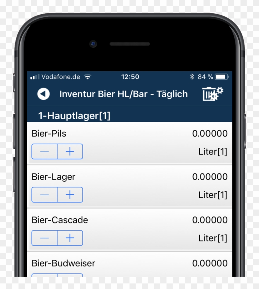 Die Matrix Ic Inventur App Als Software Für Die Gastronomie - Iphone Clipart
