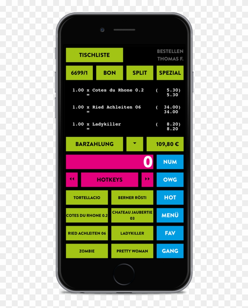 Matrix Neo Kassen-app Auf Dem Iphone6 - Matrix Neo Kasse Clipart #5014431