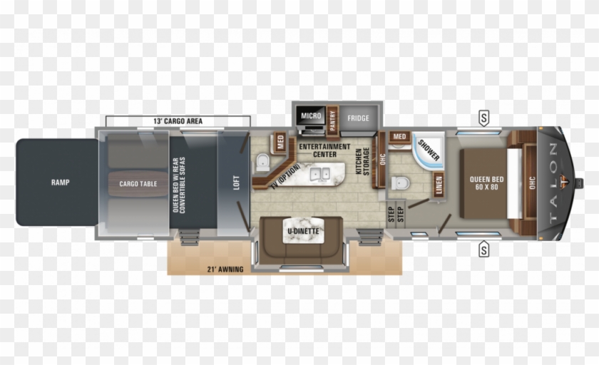 2019 Talon 413t Floor Plan Img - 2018 Jayco Talon 413t Clipart #5014696