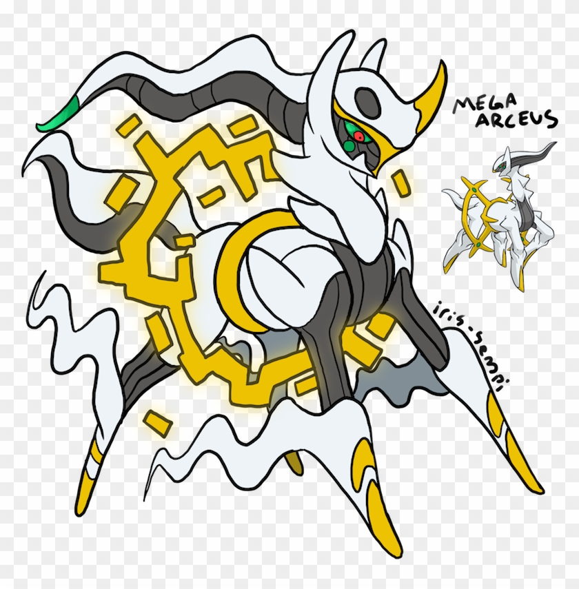 Mega Arceus - Pokemon Mega Arceus Drawing Clipart #5014798