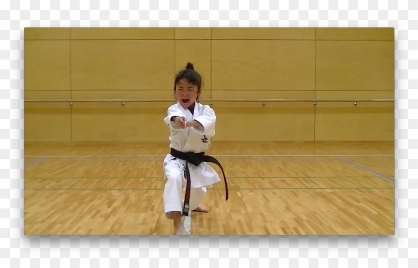 Mahiro Is Practicing Her Kime - Karate Clipart #5015105