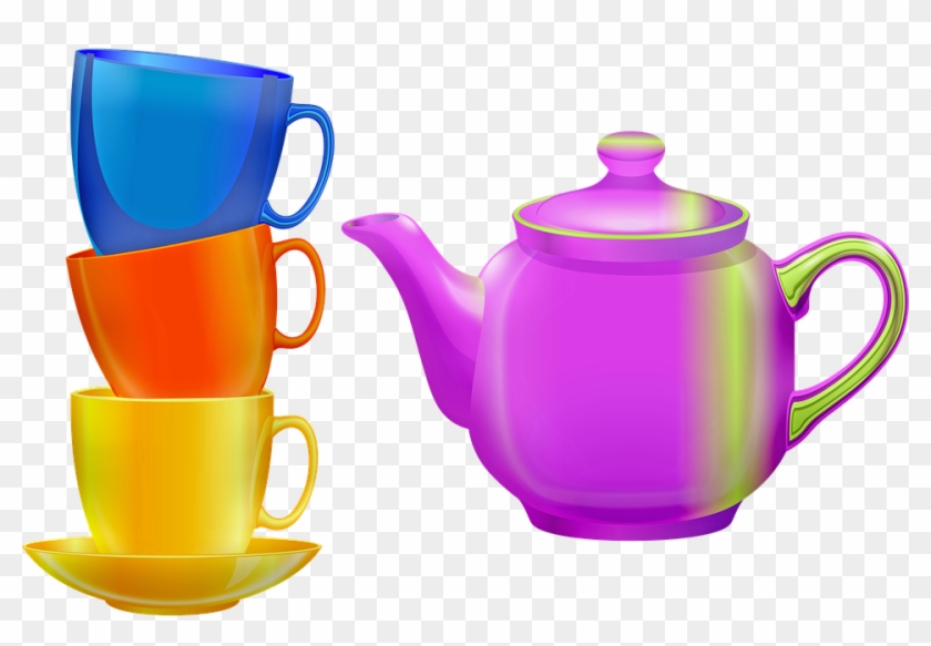 Tea Lemon Mint Black Tea Herbal Tea Sugar Drink - Teapot Clipart #5015888