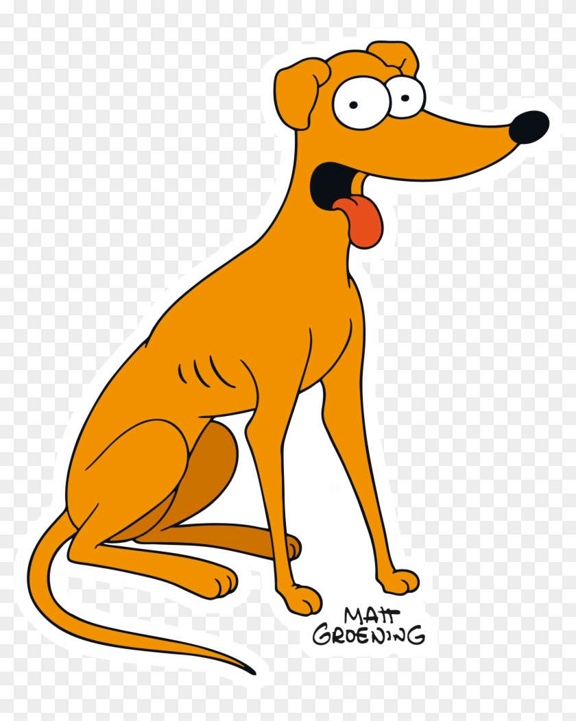 James L Brooks, Simpsons Tattoo, Santa's Little Helper, - Santa's Little Helper Png Clipart