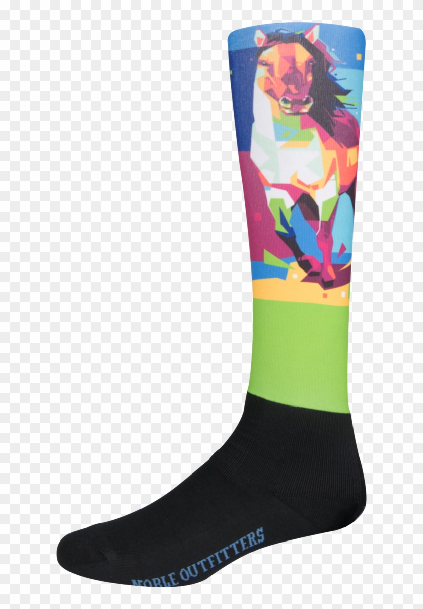 Over The Calf Peddies- Women's Prints - Sock Clipart #5016306