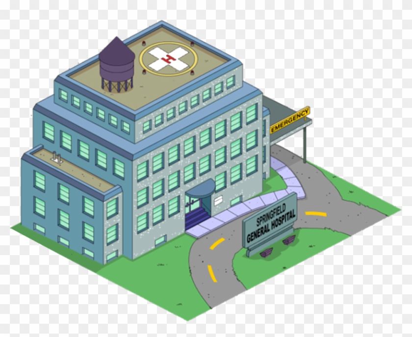 Springfield General Hospital Tapped Out - Hospital De Los Simpson Clipart #5016648