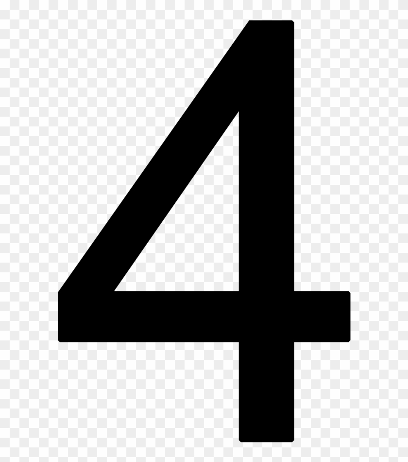 Number 4 Png - Number 4 Times New Roman Clipart