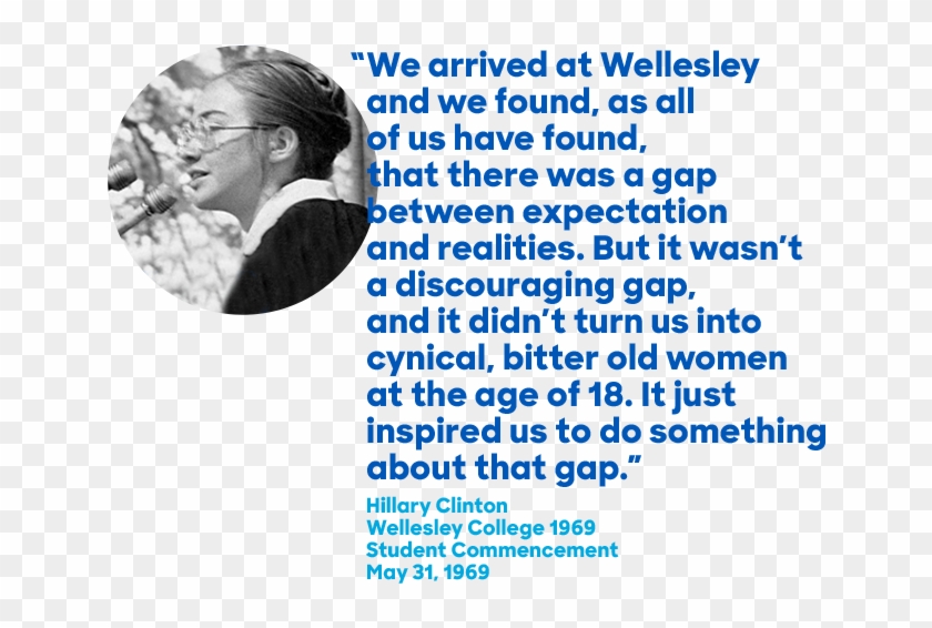 Hillary Clinton Graduated W Biopage Wellesley - Id Card Sample Clipart