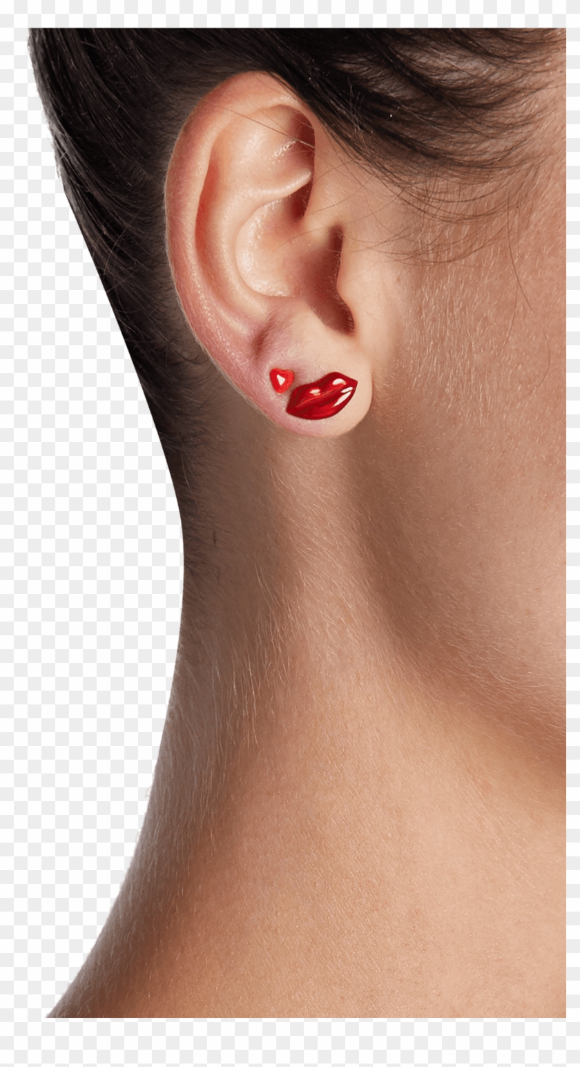 Tiny Heart Single Stud Earring Alison Lou - Earrings Clipart #5017156