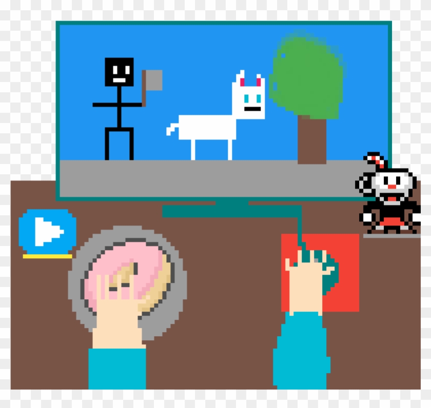 My Computer  - Cartoon Clipart