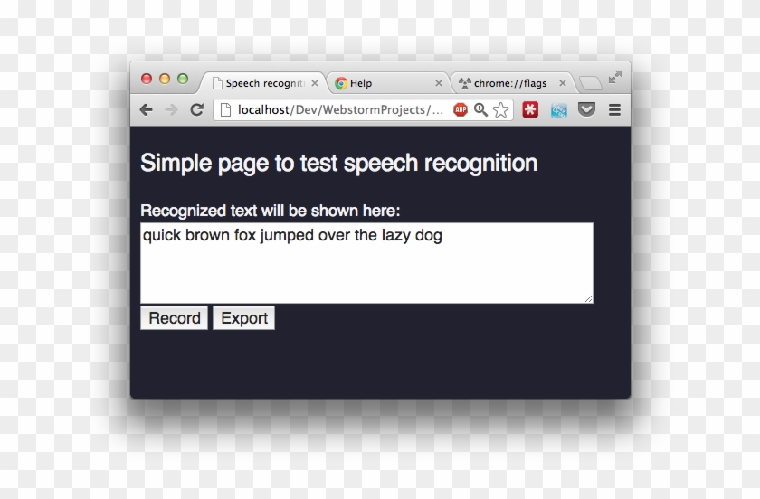 Speech Recognition With Javascript, Websockets And - Jquery Don T Show Me Again Popup Clipart #5018263