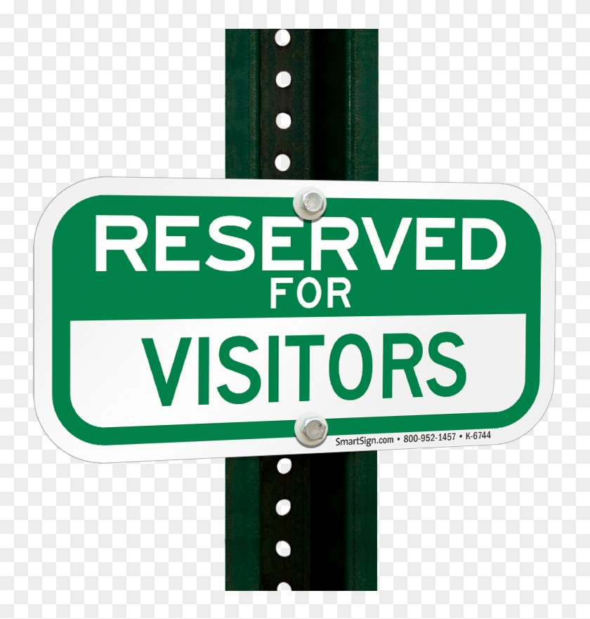Reserved For Visitors Signs - Sign Clipart