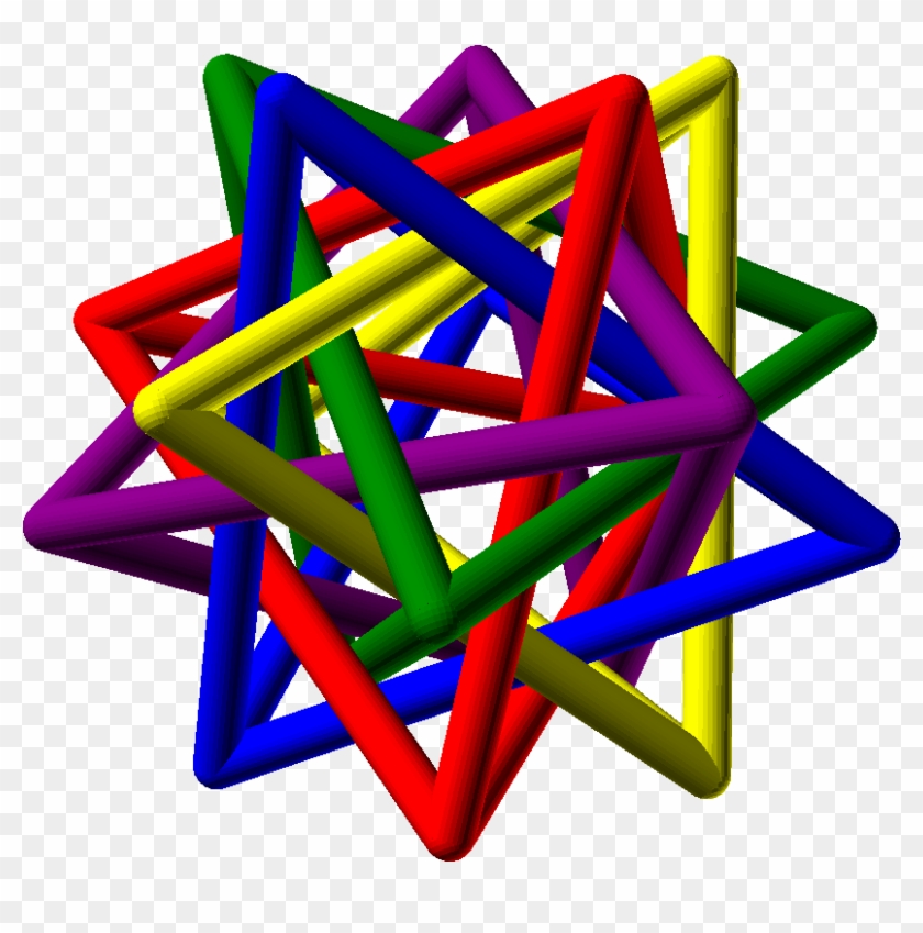 Five Tetrahedra Clipart #5018487