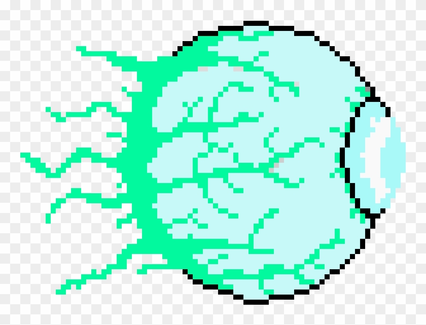 True Eye Of Cthulu - Eye Of Cthulhu Pixel Art Clipart #5019204