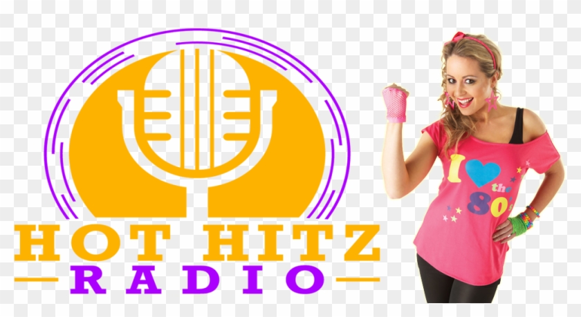 Plus Size 80s Costume Idea Clipart #5020019