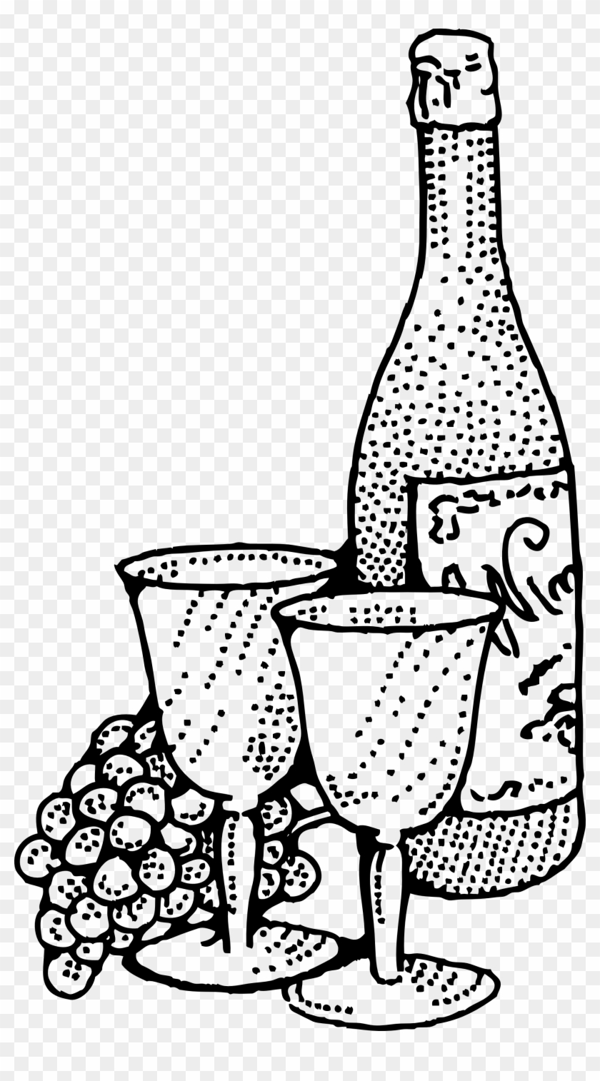 Picture Transparent Library Pizza Party Clipart Black - Wine Clipart Black And White - Png Download #5020073