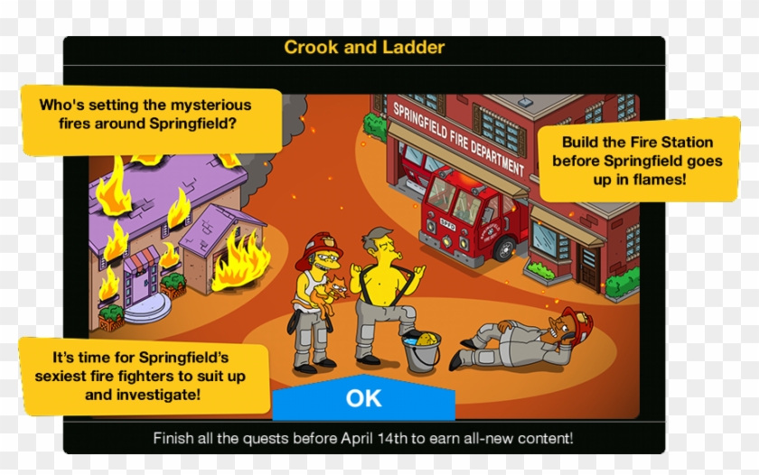 Crook And Ladder Event Guide - Fire Station Burns Down Cartoon Clipart #5020631