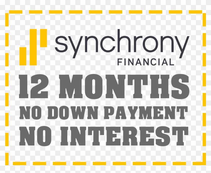 Financing By Synchrony Financial - Poster Clipart #5021429