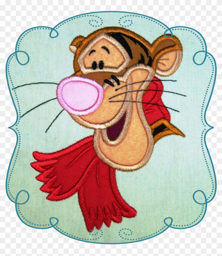 Tigger Scarf - Machine Embroidery Clipart