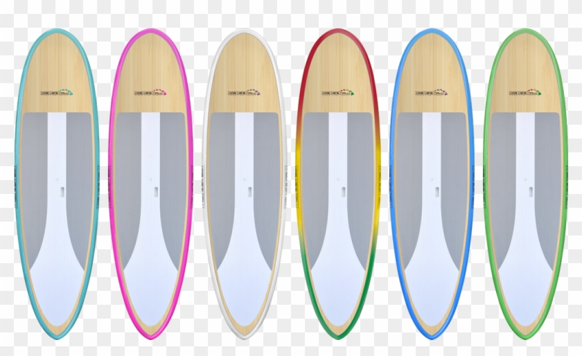 Island Classic Bamboo Cruiser Lineup - Hoe Nalu Paddle Board Clipart #5021532