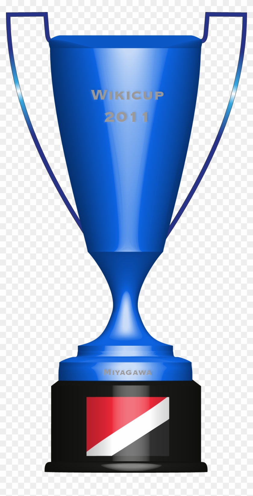 Wikicup Trophy Fourth Place - Blue Trophy Cup Clipart