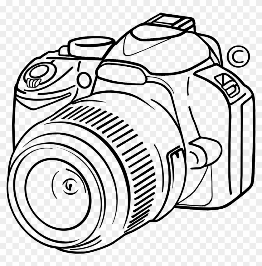 Lo Que Más Me Gusta Es El Poner Disponer De Una Buena - Camera Logo Drawing Clipart #5021767