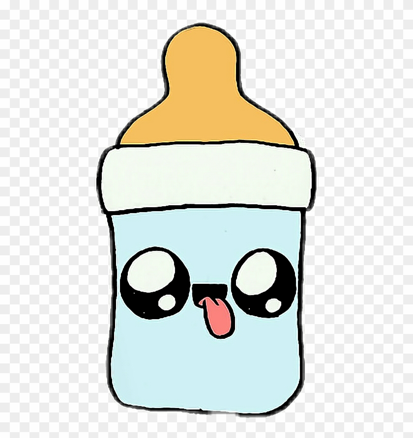 Download Biberon Sticker Cute Baby Bottle Drawing Clipart 5023408 Pikpng