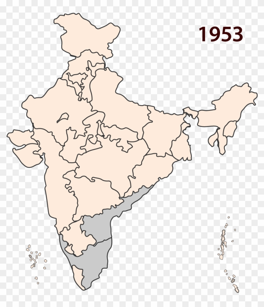 Andhra Pradesh Is Separated From Madras - Manipal On India Map Clipart #5023839
