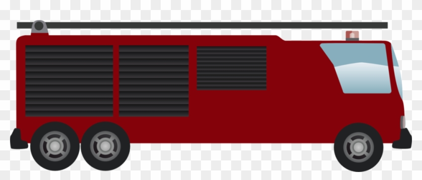 Camion De Pompiers Avec Echelle - Truck Clipart #5024001