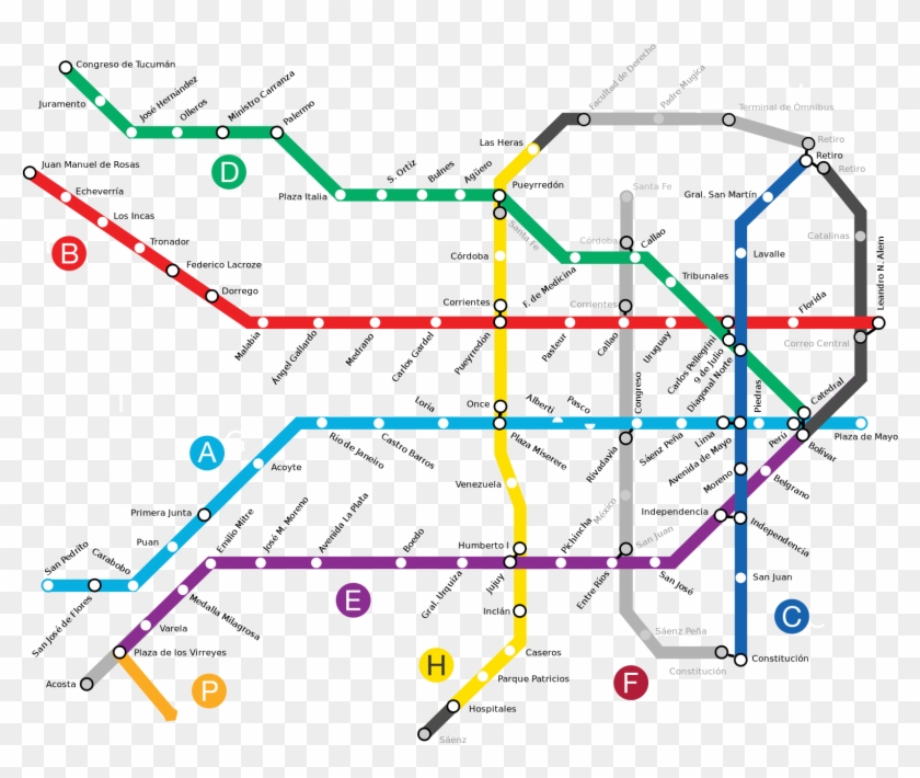 Buenos Aires City Map Inspirational Buenos Aires Underground - Buenos Aires Metro Map Clipart #5024056