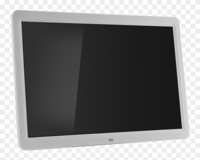 Color Negro Blanco Batería 15 Pulgadas Marco De Fotos - Led-backlit Lcd Display Clipart