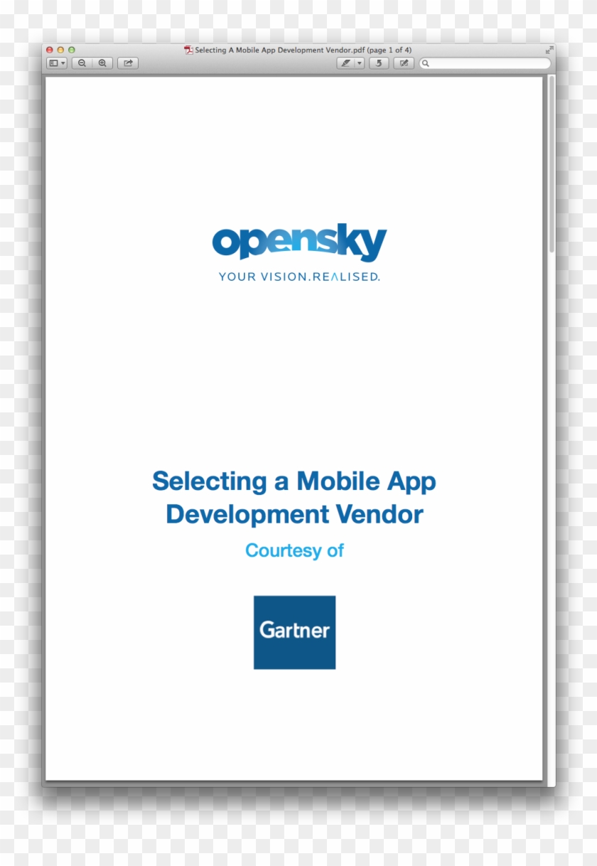 Selecting A Mobile App Development Vendor - Open Sky Data Systems Clipart