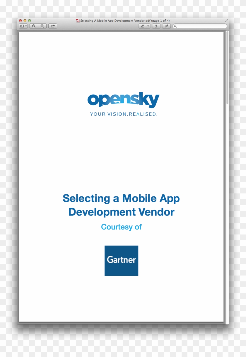 Selecting A Mobile App Development Vendor - Open Sky Data Systems Clipart #5024401