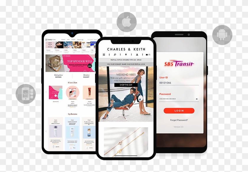 Mobile App Development Company In Singapore And Uk - Iphone Clipart