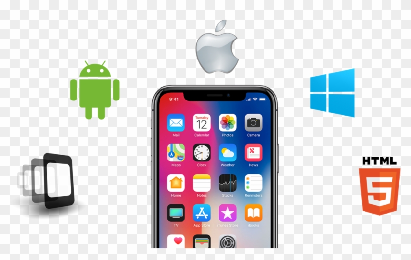 Hybrid Application Development - Iphone X Clipart #5024817