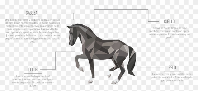 Horse Made In Triangles Clipart #5024997