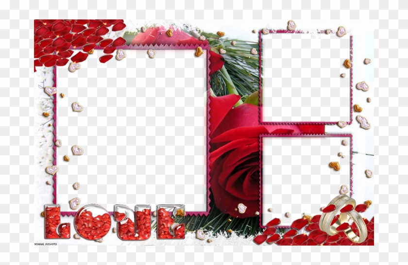 Molduras Romanticas Em Png - Red Roses Clipart #5025410