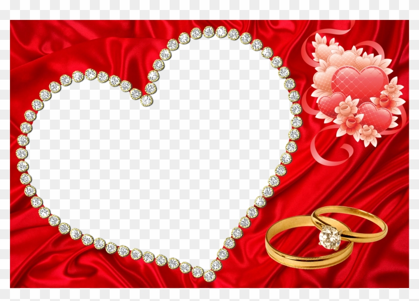 Moldura Romântica Png - Frames Of Wedding Anniversary Clipart