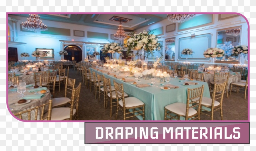 Tents For Sale Event - Tiffany Blue And Gold Themed Wedding Clipart