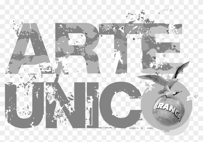 Logo Arte Unico Fondo Transparente Blanco Y Negro - Jesus Clipart