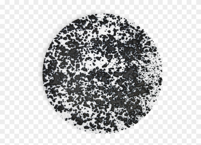 Assiette Diner Magma Noir Non Sans Raison Porcelaine - Circle Clipart #5026112