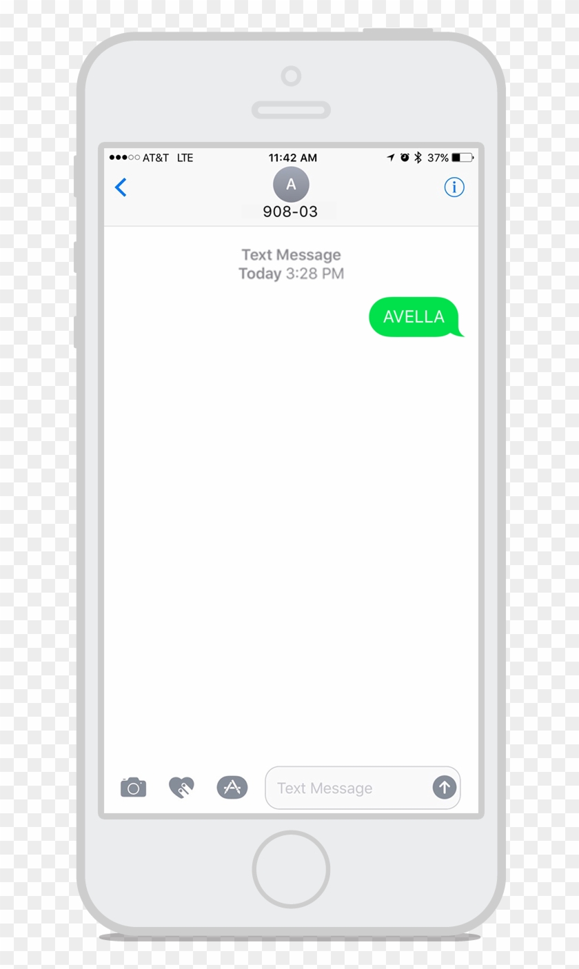 Avella Mobile Mockup Carespeak Signup - Smartphone Clipart