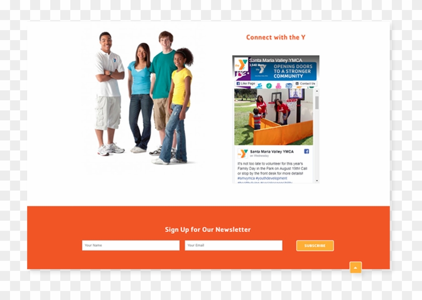 Fundly Newsletter Signup Morweb Integration Ymca - Ymca Teen Clipart